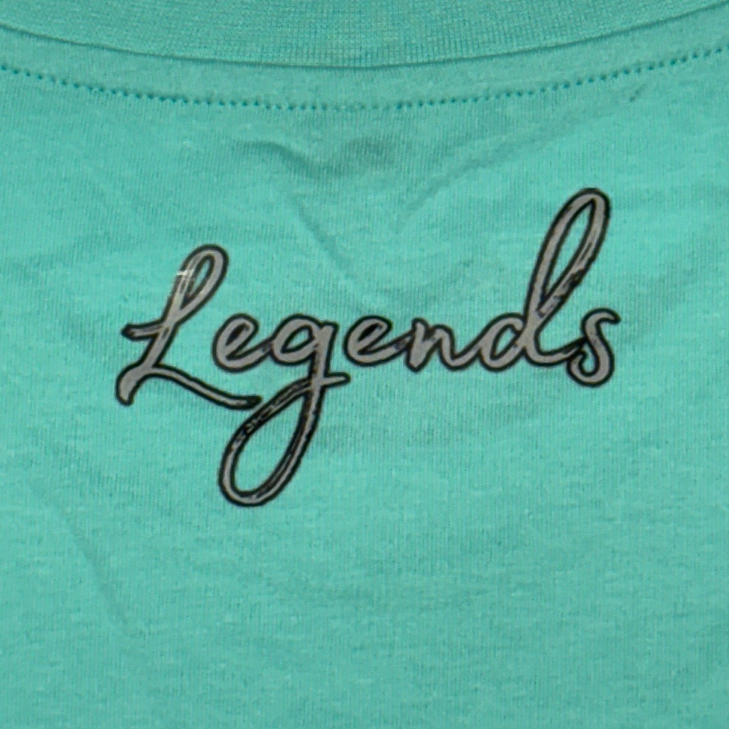 T-Shirt "LEGENDS" türkis